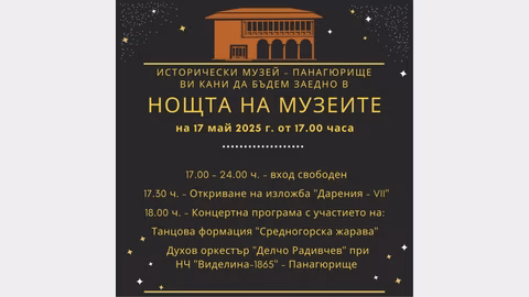 В Панагюрище откриват седмата изложба "Дарения" за Европейската нощ на музеите