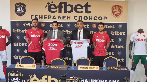 efbet става официален партньор на националния футболен отбор на България