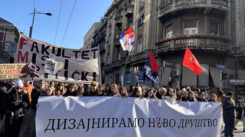 Студенти в Белград отправят ултиматум с призив за политически промени
