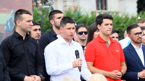 Студентски протест в Белград под мотото "Ще се видим на Видовден"