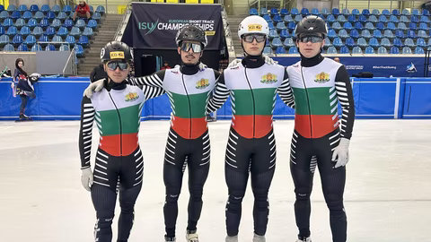 Българската щафета по шорттрек завърши пета в Гданск на 5000 метра
