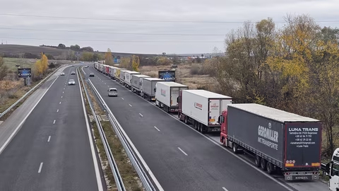 Опашки от тежкотоварни автомобили на граничния пункт „Капитан Андреево\" достигат 27 км