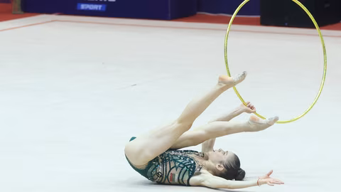 Дара Стоянова оглави контролното състезание на националния отбор по художествена гимнастика